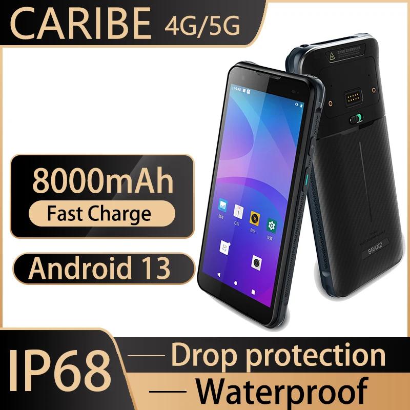 CARIBE PL-60L ȵ̵ ڵ  ͹̳, PDA 1D 2D QR ڵ ĳ, IP68, 8000mAh ͸